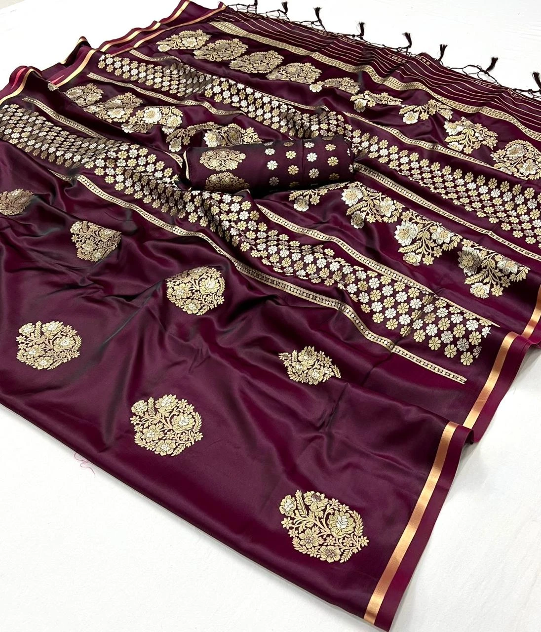 Rajtex Kanthkala Topaz Silk Wholesale Fancy Silk Catalog — Wholesale Sarees, rajtex wholesale from Surat - Gallery Image 4
